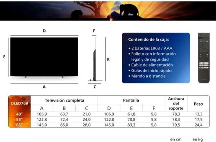 Immagine prodotto Philips 55OLED769/12 (55", OLED, 4K)