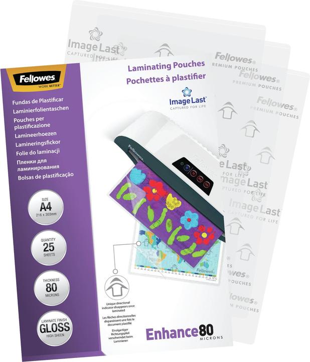 Image du produit Fellowes Améliorer 80 (A4, 25 pièce(s), 80 µm)