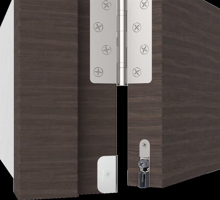 Produktbild Athmer Türdichtung Doppeldicht® M-12/35 1-392 1-seitig Länge 1208 mm Aluminium silberfarben eloxiert Hol...