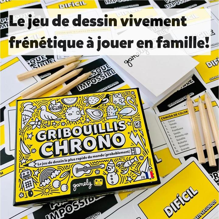 Immagine prodotto Gamely GRIBOUILLIS CHRONO - Il gioco di disegno più rapido del mondo (probabilmente) (Francese)