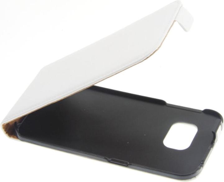Produktbild OEM Slim Leather Flip Case Galaxy S6 Edge - White (Samsung Galaxy S6 Edge)