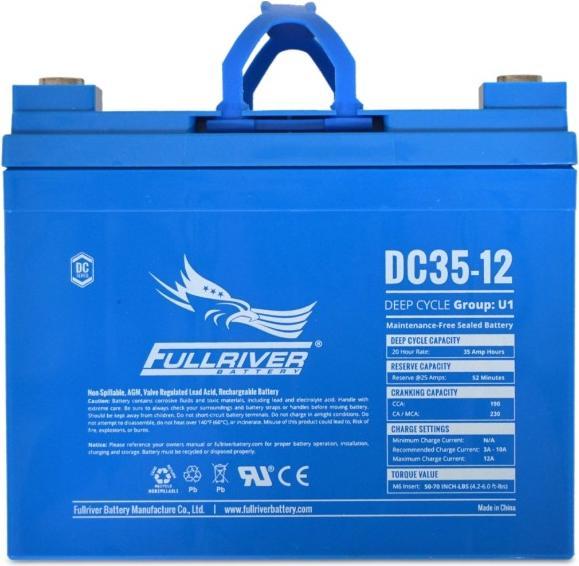 Image du produit Fullriver Batterie AGM DC35-12 (12 V, 35 Ah)