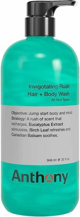 Actual product image Anthony Invigoration Rush Hair + Body Shampoo 946 ml (946 ml)