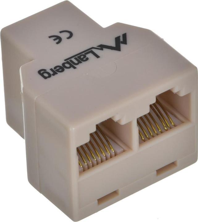 Actual product image Lanberg AD-RJ45-2RJ45-OU (Network Accessories)