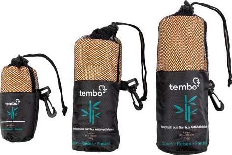 Produktbild Tembo Bambus Reisehandtuch mit Aktivkohlefasern Orange M