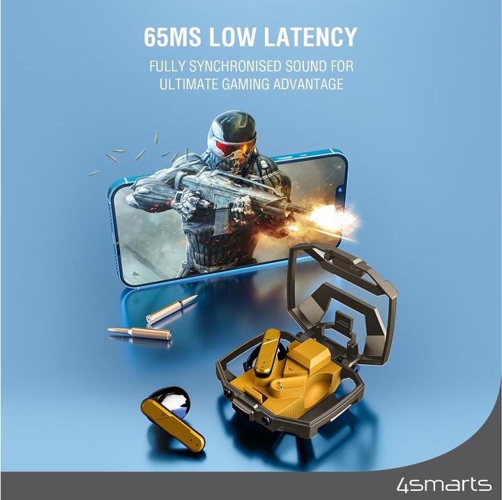 Actual product image 4smarts TWS Bluetooth Headphones GameBuds (No noise cancelling, 24 h, Cable)