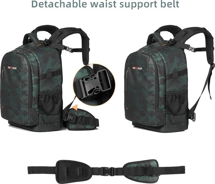 Immagine prodotto K&F Concept Zaino 23L Nature Wander 06 (mimetico) (Borsa a tracolla per fotocamera, 23 l)