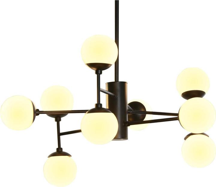 Actual product image DKD Home Decor Ceiling lamp Crystal Black (76.2 x 76.2 x 40.64 cm)