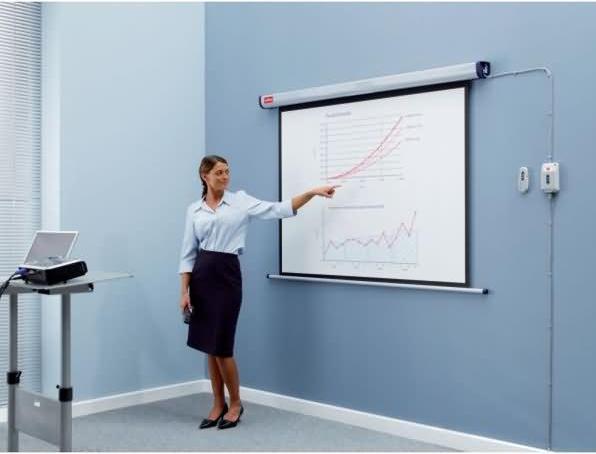 Actual product image Nobo Electric Wall Projection Screen 2400x1800mm (118.11", 4:3)