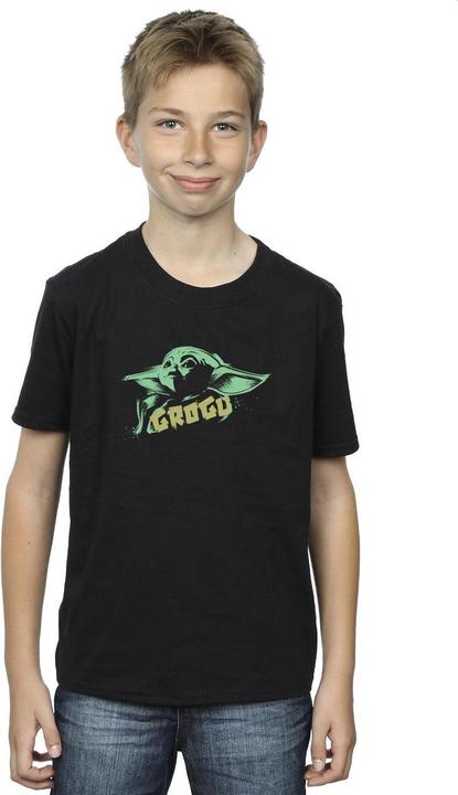 Produktbild Star Wars The Mandalorian Grogu The Child Splat TShirt Jungen (140, 146)