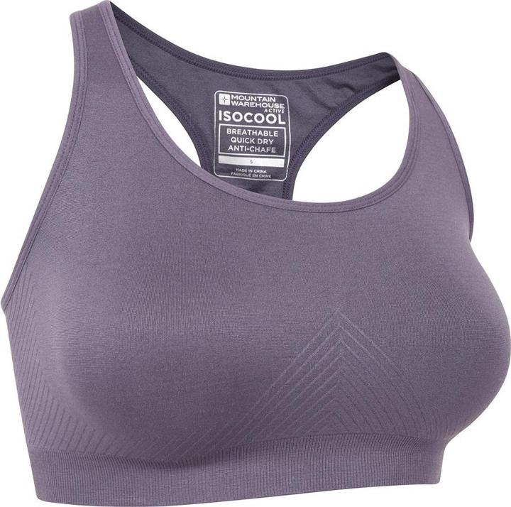 Actual product image Mountain Warehouse Womens/Ladies Anti-Chafe Seamless Sports Bra (L)