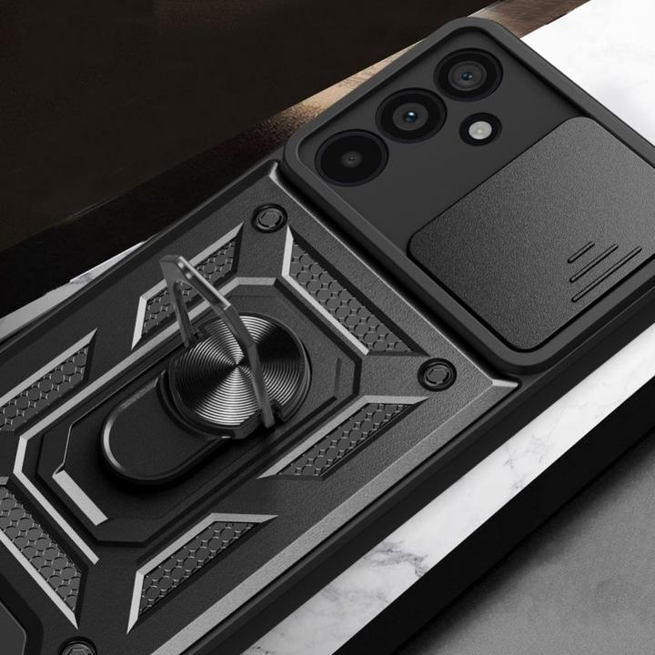 Actual product image Tech-Protect CamShield Pro case for Samsung Galaxy M55 5G - black (Samsung Galaxy A55)
