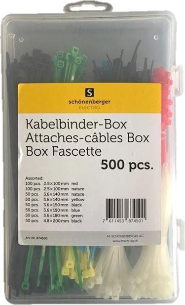 Produktbild Schönenberger Kabelbinder Set (200 mm, 500 Stk.)
