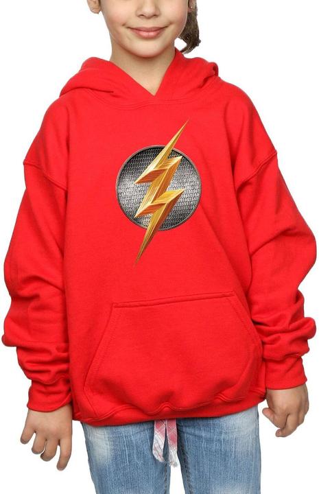Produktbild Justice League Movie Flash Emblem Kapuzenpullover Mädchen (152, 158)