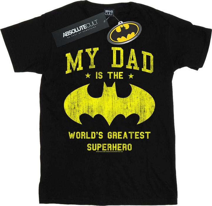 Immagine prodotto Batman My Dad Is A Superhero Maglietta Uomo (3XL)