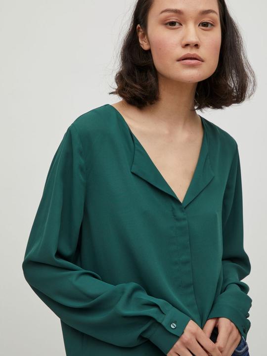 Image du produit Vila Chemise à col fendu High Low (S)