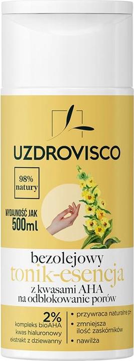 Immagine prodotto Uzdrovisco Tonico-Essenza Senza Olio Con Acidi Aha 150Ml (Acqua tonica, 150 ml)