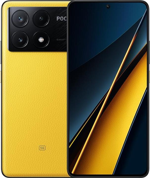 Actual product image Xiaomi Poco X6 Pro (512 GB, Yellow, 6.67", Dual SIM, 64 Mpx, 5G)