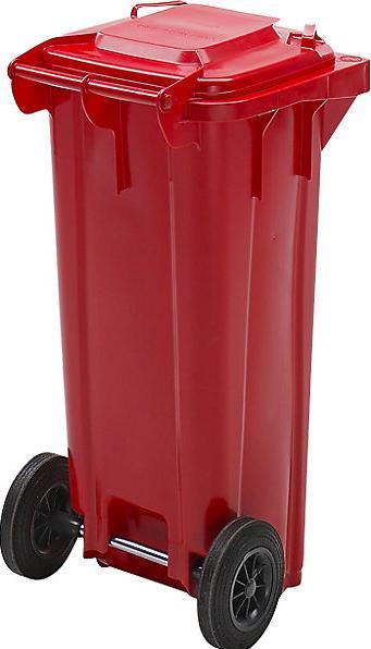 Immagine prodotto eurokraft pro Grande bidone per rifiuti in plastica, secondo la norma DIN EN 840 (120 l)