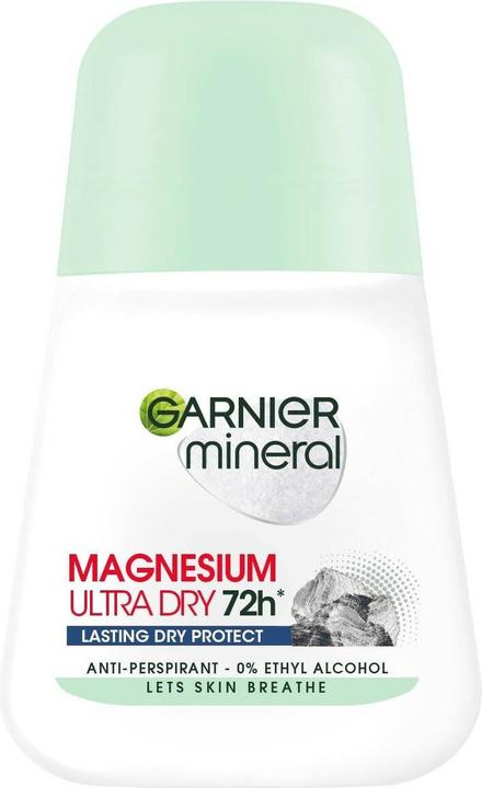 Garnier Magnesium Ultra Dry 72H Women Roll-On Antiperspirant In Ball 50Ml (Roll-on, 50 ml)