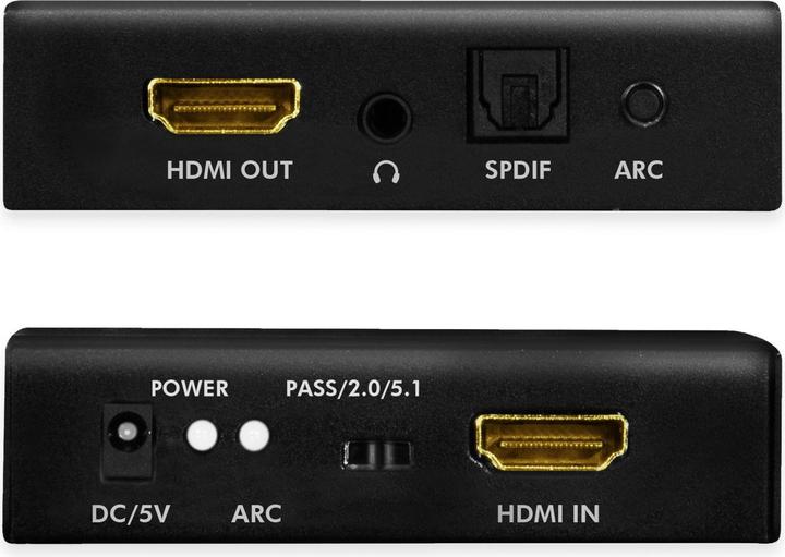 Actual product image LogiLink HDMI Audio Extractor,2CH/5.1CH,SPDIF,/60Hz