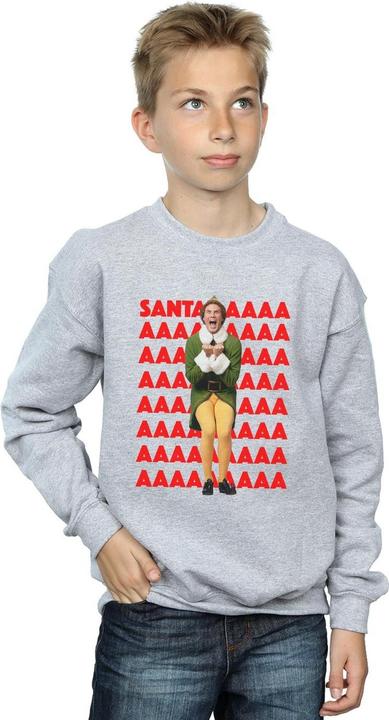 Actual product image Elf Boys Buddy Santa Scream Sweatshirt (152, 158)
