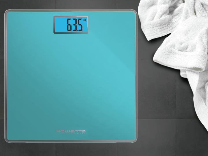 Image du produit Rowenta Classic BS1503 Square Turquoise Pèse-personne électronique (160 kg)