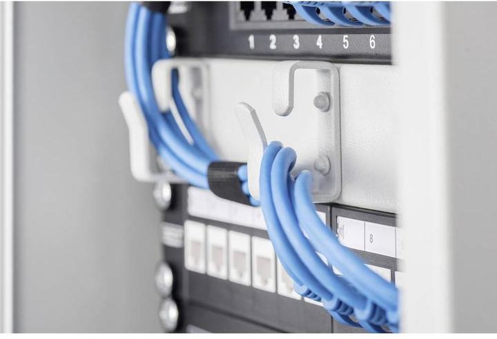 Produktbild Digitus 10zoll Kabel Management Panel 1HE 3 Ringe Farbe Grau RAL 7035