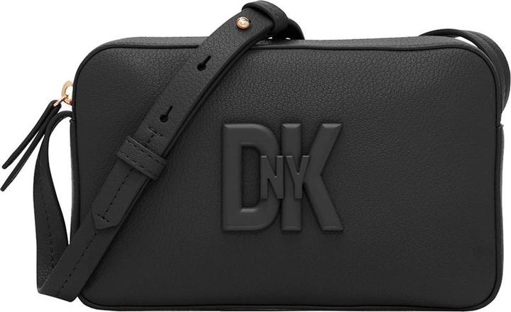 DKNY Leder Umhängetasche Umhängetasche Milan 7th Ave Crossbody Bag Blk / Schwarz schwarz