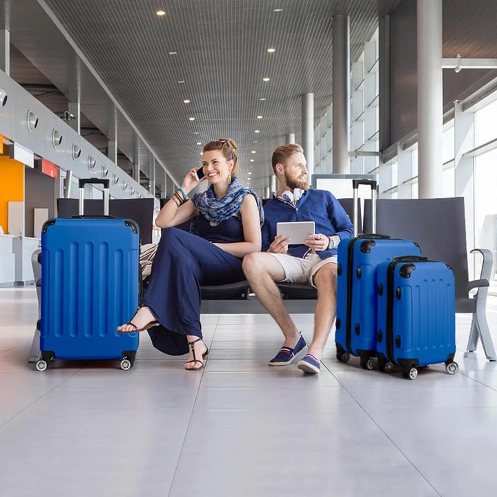 Actual product image Leadzm 3-teiliges Reisekoffer-Set (93 l, Hand luggage (up to 50 litres), M (50 - 90l), L (90 - 115l))