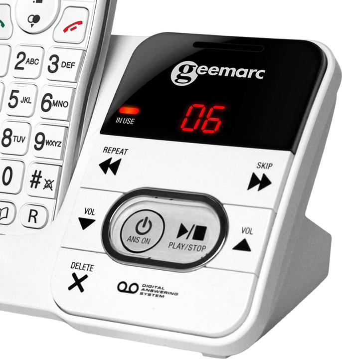 Immagine prodotto Geemarc PACK Mobility 295 Telefono cordless per anziani Segreteria telefonica, tasti fotografici Display