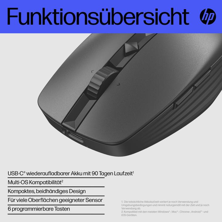 Image du produit HP 715 RECHBL Souris Bluetooth Mult-Dvc (Sans fil)