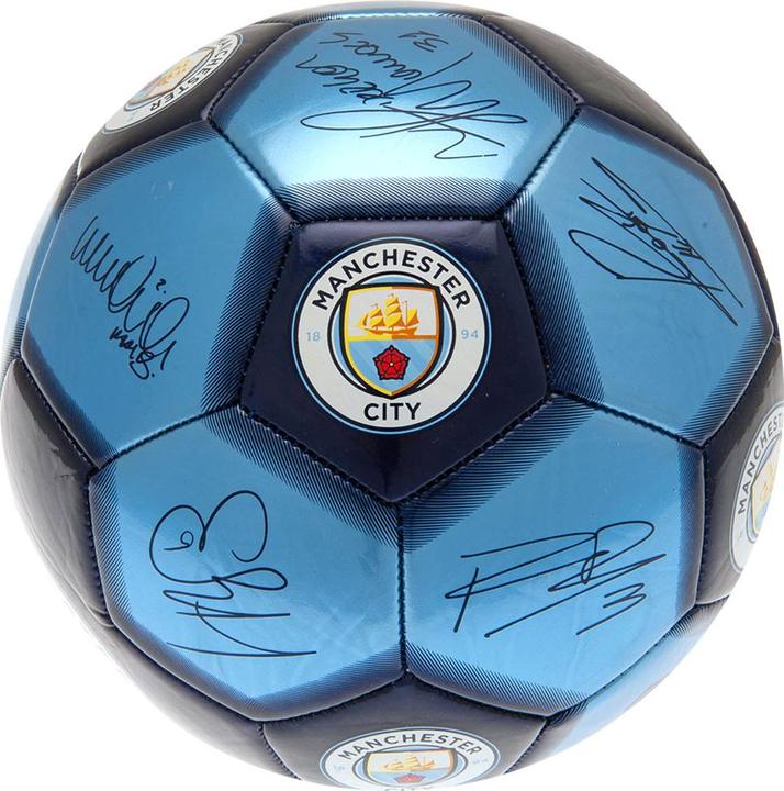 Manchester City FC Unterschrift Fussball
