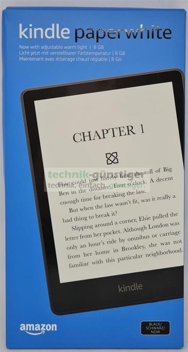 Productafbeelding Amazon Kindle Paperwhite 11e generatie (6.80", 8 GB, Black)