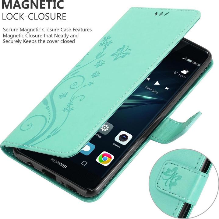 Productafbeelding Cadorabo Bloemen Boekomslag (Huawei P9 Plus)
