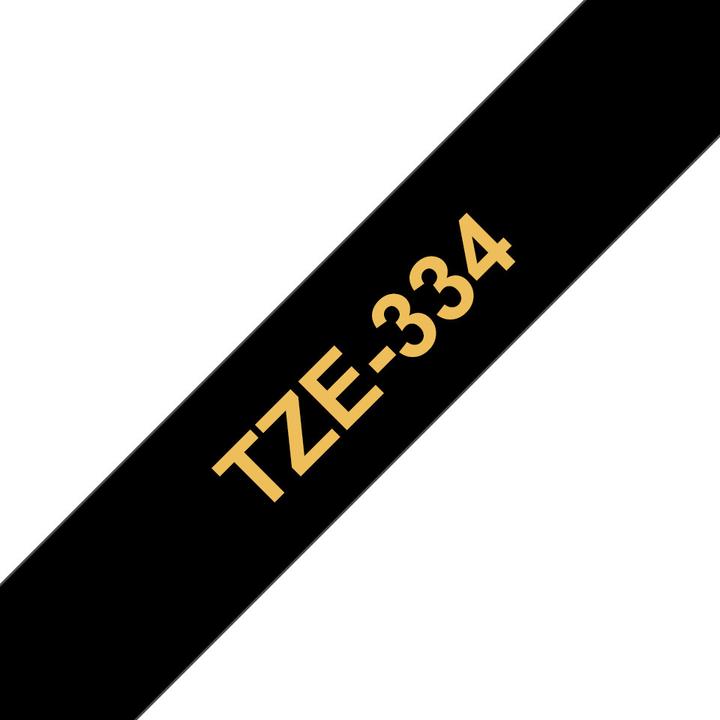 Immagine prodotto Brother Tze-334 (1.20 cm, Oro, Nero)