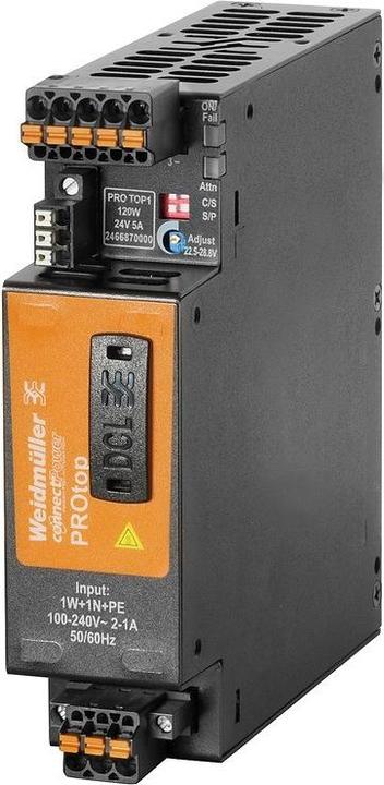 Immagine prodotto Weidmüller PRO TOP1 120W 24V 5A Alimentatore switching 24 V/DC 5 A 120 W