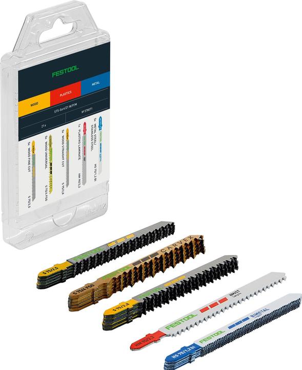 Produktbild Festool Stichsägeblatt-Set STS-Sort/21 W/P/M