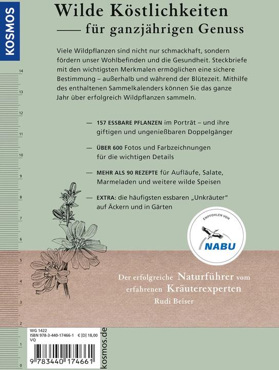 Image du produit Kosmos Unsere essbaren Wildpflanzen (Allemand, Rudi Beiser, 2022)