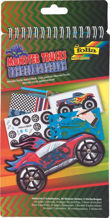 Actual product image Folia Bringmann Stencil Book Trucks small
