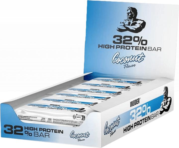 Actual product image Weider 32% Protein Bar (Coconut, 720 g)