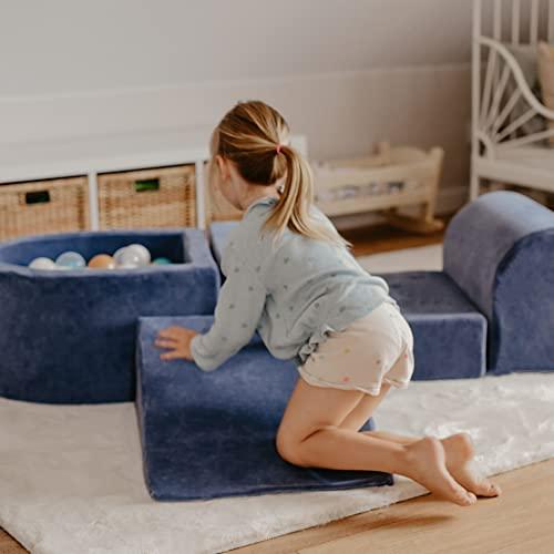 Immagine prodotto Activity Board Parco giochi in schiuma con vasca di palline 200x45cm/100 palline per bambini - mattoncini morbidi