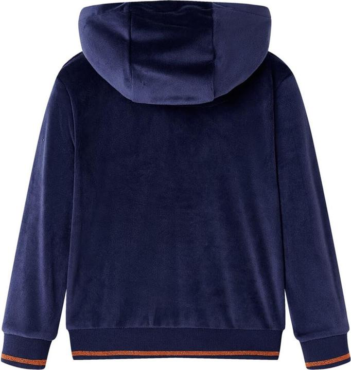 Produktbild VidaXL Kinder-Kapuzenjacke Marineblau 116,Material: 94 % Polyester (116)