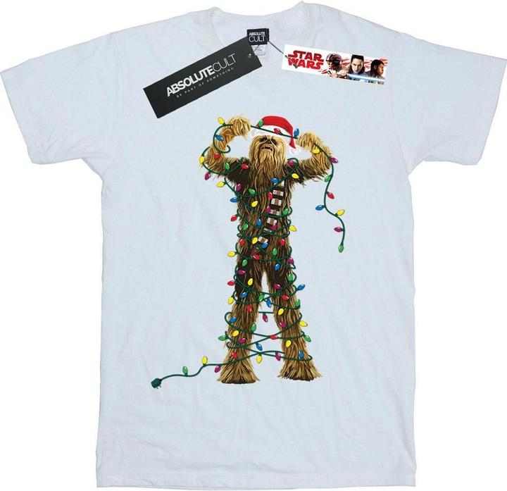 Immagine prodotto Star Wars Chewbacca Christmas Lights Maglietta Ragazzi (128)