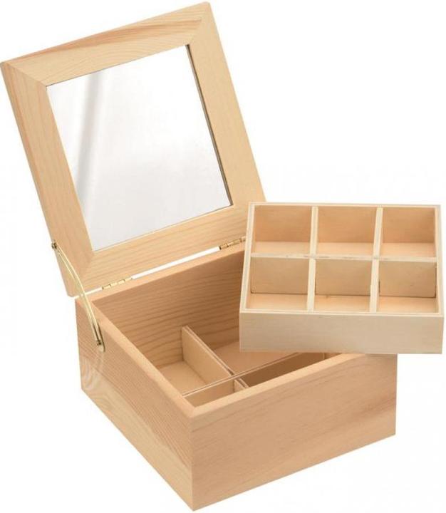 Actual product image Glorex Wooden Jewellery Box