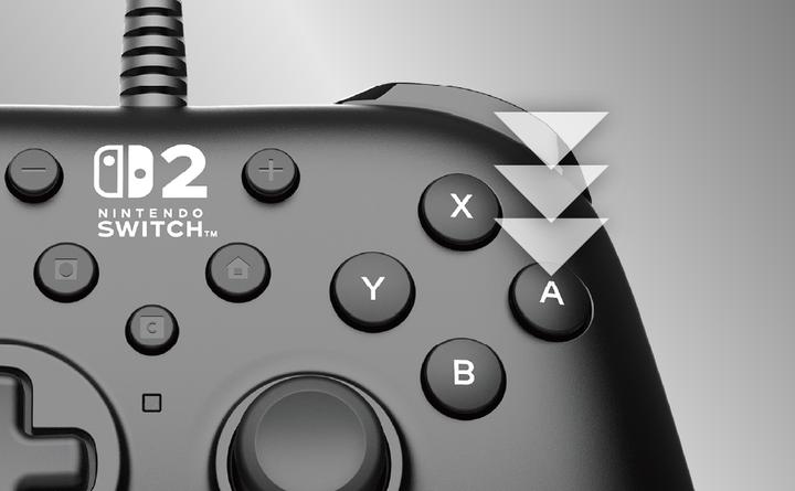 Immagine prodotto HORI NSW2 Controller wired HORIPAD Turbo schwarz offiziell lizenziert (Switch 2)