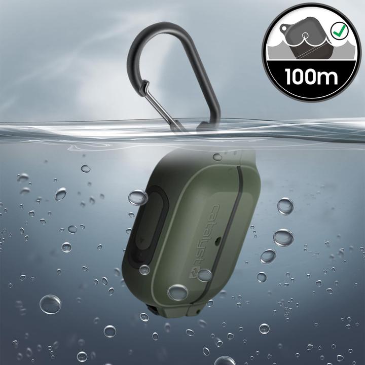Image du produit Catalyst Total Protection Airpods Pro Étui étanche IP68 - Vert kaki (Manchon pour casque d'écoute)