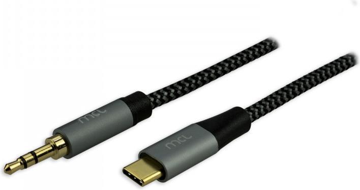 Immagine prodotto MCL CAVO USB 3.1 TIPO C MASCHIO - JACK 3,5 MESH - 2 M (2 m, USB 3.1)