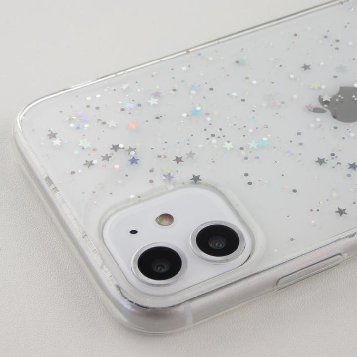 Image du produit PhoneLook Coque Gel paillettes argentées avec anneau (Apple iPhone 14 Pro)