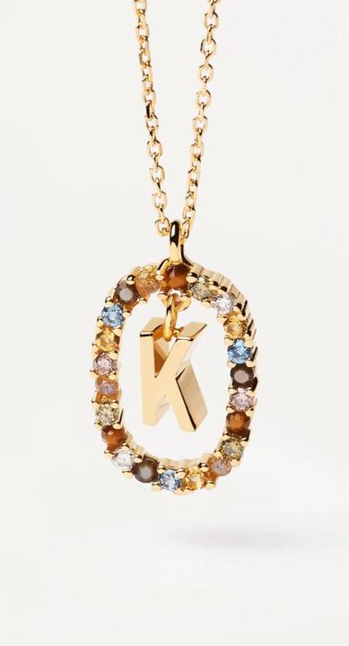 Immagine prodotto Pd Paola Nuova collana di lettere K (Argento 925, 50 cm)